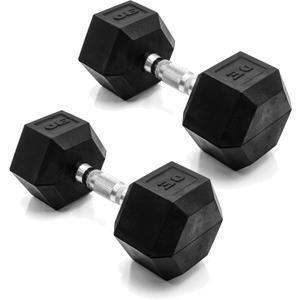 CAP Barbell Coated Dumbbell Weight | Multiple Options Pairs & Sets (30 lb - Each)