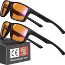 Okany Blue Light Blocking Glasses Gaming ESports Computer Glasses Powerful Professional Screen Filter (Black)