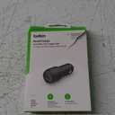 Belkin 24 Watt Dual USB Car Charger - 2 12W USB A Ports with Fast Charging for Apple iPhone 14, 14 Pro, 14 Pro Max, iPhone 13, 13 Pro, 13 Pro Max, Samsung Galaxy, AirPods & More - USB-C Charger