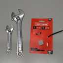 CRAFTSMAN All Steel Adjustable Wrench Set, 2 Piece (CMMT12006)