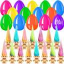 24 PCS Prefilled Easter Eggs with Mini Toys Inside Vintage Lucky Dolls Action Figures for Kids Boys Girls Easter Basket Stuffers Party Favors Easter Egg Hunt