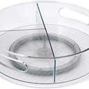 Copco Storage Turntable with Removable Dividers, 12 Inch, Clear