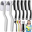Dfacio 8 Pcs Crevice Cleaning Brush Set, Hard Bristle Cleaning Supplies for Kitchen, Bathroom, Corner, Grout, Sink, Cup, Teapot, Bottle, Blender
