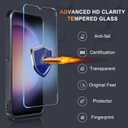 RMOCR Case for Samsung Galaxy A16 5G, Full Body Heavy Duty Rugged Shockproof Protective Phone Cover with Lanyard Strap, Tempered Glass Screen Protector and Camera Lens Cover, Black Matte