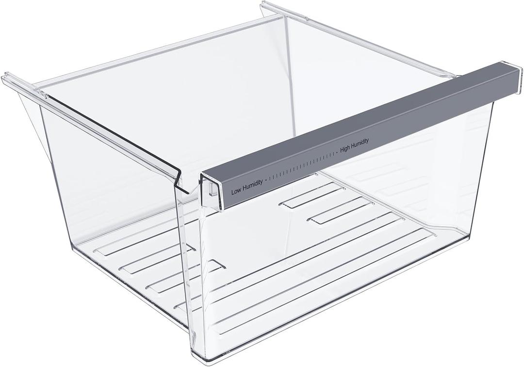 UPGRADED W11162443 Refrigerator Crisper Drawer Compatible with Whirlpool Crisper Drawer W11046494 Whirlpool Fridge Drawer W10899435 Maytag Refrigerator Drawer WRS325SDHZ WRS315SDHZ WRS315SDHM Drawer