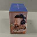 AILIHEN C8 Kids Headphones Wired, On-Ear Headphones with Microphone and Volume Control Foldable Corded Stereo 3.5mm Headset for School Teens Smartphones Chromebook Laptop Tablets Travel (Black Blue) (Medium)