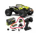 AMORIL 1/10 RTR Brushless Fast RC Cars for Adults,Max 50mph Hobby Electric Off-Road Monster Truck,Waterproof High Speed RC Car 4WD Remote Control Car with 3S Lipo,Green