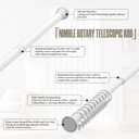 AJAZZ Blackout Accordion Door Invisible Accordion Doors Interior Magnetic Door Curtain for Bedroom Living Room Doorway Curtain Sets Included Rod (1 Pack, 43W x 78 L, Black)