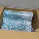 3D Visual Blue Ocean Waves Rug, Large Sea Wave Area Rugs for Bedroom, Cute Beach Design Carpet Non-Slip Sofa Mat (Ocean Waves), 
Size	5'3" x 3'11" (Rectangular)
