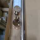 Ivilon Drapery Treatment Window Curtain Rod - Acrylic Ball 1 inch Pole. 48 to 86 Inch. Warm Gold