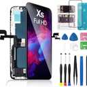 for iPhone Xs Screen Replacement Kit FHD LCD Display 3D Touch Digitizer Screen for Model A1920 A2097 A2098 A2100 5.8 Inch
