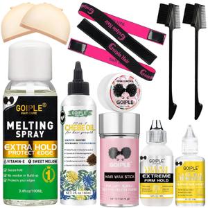 WOZUTUNT Hair-adhesives, 3.4 fl Oz Lace Melting and Holding Spray Glue for Wigs, Extra Hold for Closure Wigs Extensions, Strong Natural Forming Hold