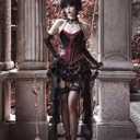 Halloween Spider Web Gothic Stockings, Women's Fishing Net Stockings, Halter Pantyhose, Bat Spider Web High Socks, Striped Mesh Stockings (Black)