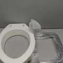 Essential Medical Supply Raised Elevated Toilet Seat Riser for an Elongated Toilet & Vaunn Shower Chair Bath Seat with Padded Arms