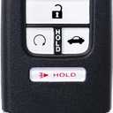 MechanMagic Key Fob Remote Replacement Fits for Honda Civic 2016 2017 2018 2019 2020 2021 KR5V2X Smart Proximity Keyless Entry Remote Control Uncut 5 Buttons 433Mhz KR5V2X(V44) 72147-TBA-A11/A12