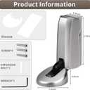 Mechanical Door Stoppers with Hydraulically WYGWP Windproof Heavy Duty Stop Holder Height Adjustable for Offices Home (Silver)