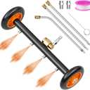 SPECILITE 16 Inch Undercarriage Pressure Washer Attachment for Cold & Hot Water Max 212, Power Washer Water Broom with 3 Extension Wands, Dual-Function Under Car Cleaner with 4 Nozzles, 4000 PSI