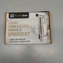 Purrfectzone Bidet Sprayer for Toilet, Handheld Sprayer Kit, Cloth Diaper Sprayer Set - Easy to Install - Stainless Steel