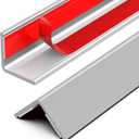 Wall Corner Protector, Walls Edge ProtectorSelf-Adhesive Wall Corner Guards,PVC Double Side Edge Protector Furniture Stairs Guard (Gray 2PCS 90cm/35.4in)