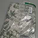 Farmhouse Sage Green Floral Shower Curtain with 12 Clear Rings, Fabric Faux Linen Shower Curtain Set, Vintage Cottagecore Shower Curtain for Bathroom 72" W x 72" L