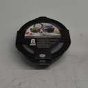 COOK WITH COLOR Prep Bowls with Lids- Wide and Deep Nesting Plastic Small Mixing Bowl Set with Lids, 8 Piece Set - Wide Bowls, Black/White