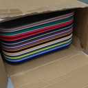 Sintuff 20 Pcs Plastic Art Trays Colorful Fast Food Lunch Trays Bulk Activity Crafts Sensory Serving Organizer for Home, School, Kids, DIY Projects, Painting, Beads(20 Colors,12 x 9 Inch)