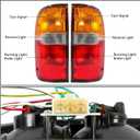 HECASA Tail Light Compatible with 1995-2000 Toyota Tacoma Pair Signal Brake Lamp Rear Taillight Assembly W/Bulb Replacement for TO2800116 TO2801116 8156004030 8155004030