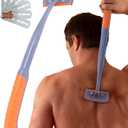 BRO SHAVER 3.0 +6 Blades, Back Shaver for Men (DIY) Back & Body Hair Trimmer. Shave Wet or Dry. Uses Double Edge Razor Blades. Ergonomic Handle, Includes Blades