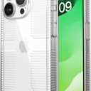Speck Clear iPhone 15 Pro Case - Slim, Drop Protection, Grip - Scratch Resistant, Anti-Yellowing, 6.1 Inch Phone Case - GemShell Grip Clear
