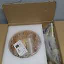 QIYIZM Floor Lamp for Living Room,Bedroom,Gold Dimmable Standing Lamp with Remote,Mid Century Modern Brass Tall Lamp Retro Vintage Glass Lamp Floor Light Boho Bohemian