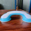 2Pcs Suction Grab Bars for Shower, Safety Handle Support for Bathroom (2, Green, 12in)
