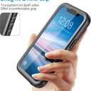 SPORTLINK for iPhone 13 Pro Waterproof Case - Full Body Shockproof Dustproof Phone Screen Protector Rugged Waterproof Case for iPhone 13 Pro 6.1 Inches Black