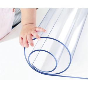 Small Office Desk Protector Mat Clear Table Protector Plastic Table Cloths PVC Night Stand Table Cover Mat Shelf Surface Protection Crystal Children Painting Cover Pad Transprent Rectangular 12x24"