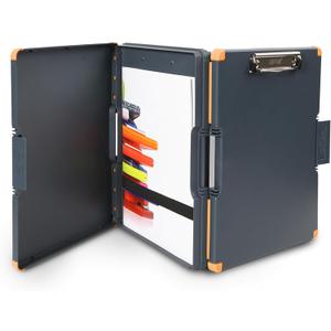 Dexas Duo Clipcase, Double Sided Clipboard Design, Portable Clipboards 13”x10” Gray/Orange, Combine Style and Functionality Office Supplies for Nursing, School, Work, Trades, Home Office Dexas Duo Clipcase, Double Sided Clipboard Design, Portable Clipboards 13”x10” Gray/Orange, Combine Style and Functionality Office Supplies for Nursing, School, Work, Trades, Home Office