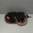 Bluboon Travel Tote Bags with Zipper Ladies Canvas Bag Weekender Overnight Bag for Women Carry on Duffel Bag Trolley Sleeve (Black)