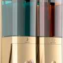 Shampoo and Conditioner Dispenser,Shower Dispenser 2 Chamber No Drill Shampoo Dispenser for Shower Wall Mounted Shower Soap Dispenser for Bathroom Hotel,Large Capacity 2 * 500ML,Gold