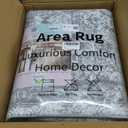 Vaukki Hallway Runner Rug, Vintage Shaggy Soft Laundry Rug Runner, Non Slip Entryway Runner Mat, Washable Farmhouse Kitchen Area Carpet for Bathroom, Entryway and Bedroom (2'6'' X 12', Grey)