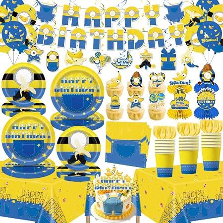 Birthday Party Decorations Banana Theme Tableware Set