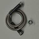 SKYWARD 304 Stainless Steel short Garden Hose 4 ft with Female to Female Metal Connector,Easy to Use & Store, Anti-Leakage Hose, High Water Flow (4ft)