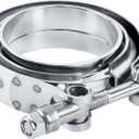 EVIL ENERGY 2.5 Inch V Band Clamp with Flange Male Female Stainless Steel
