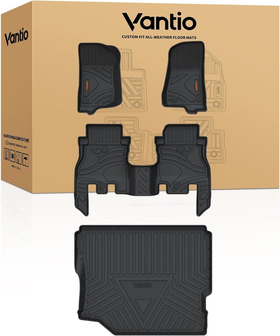 Floor Mats for 2018-2026 Jeep Wrangler JL 4-Door W/O Subwoofer