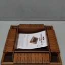 Ropoda 14 Inches 4-Way Shut The Box Game (2-4 Players) for Kids & Adults (4 Sided Large Shut The Board Game Wooden, 8 Dice) Vintage Style,Close The Box Game,Dice Game