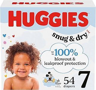 Huggies Size 7 Diapers, Snug & Dry Baby Diapers, Size 7 (41+ lbs), 54 Count
