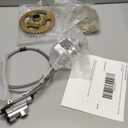 32inch/815mm Rear Axle Assembly Kit with Shaft & Hub & Chain & Brake Master Cylinder Replacement for Go Kart ATV