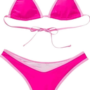 Pink Thong 2 Piece Bikini, Small