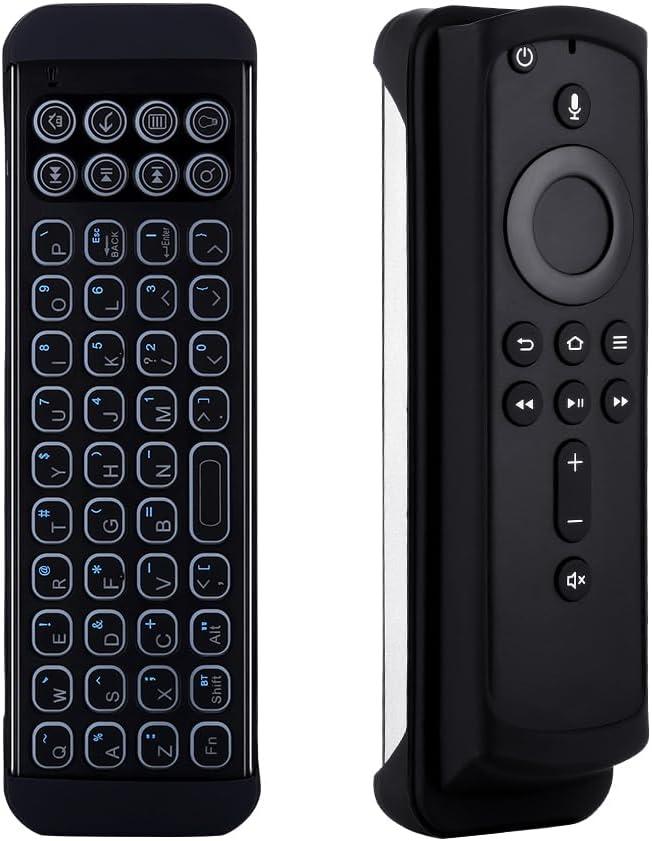 iPazzPort Mini Bluetooth Wireless Keyboard Remote with Backlit for Smart TVs Stick 4k, Android TV Box, TV Stick Streaming Player, KP-810-30B