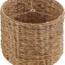 Aspen Creative 31605, Drum Spider Lamp Shade, Water Hyacinth, 12" Top x 12" Bottom x 9" Height