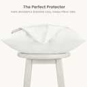 Bioweaves Organic Cotton Jersey Knit Waterproof Pillow Protector Covers with Zipper Closure GOTS Certified Soft & Quite Pillow Encasement Queen Size, 20 x 30 inches, Set of 2