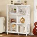 FATORRI 6 Cube Storage Organizer Shelf, Wood and Metal Cubby Bookshelf, Modern Cube Book Shelf (White Oak)