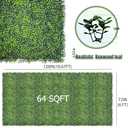 Artificial Ivy Privacy Fence Screen,128"x 72" (64 SQFT) UV-Anti Faux Boxwood Roll Grass Wall Panels for Patio Balcony Privacy, Garden, Backyard Greenery Wall Backdrop Decor